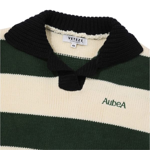 AubeA Rugby Knit (2 colors)：圖片 4