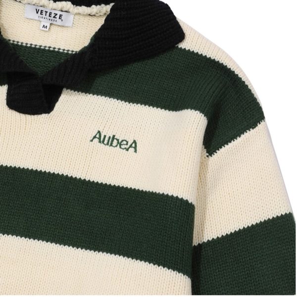 AubeA Rugby Knit (2 colors)：圖片 5