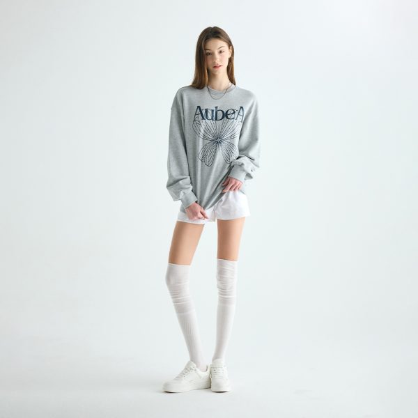 AubeA Star Ribbon Sweatshirt (4 colors)：圖片 11