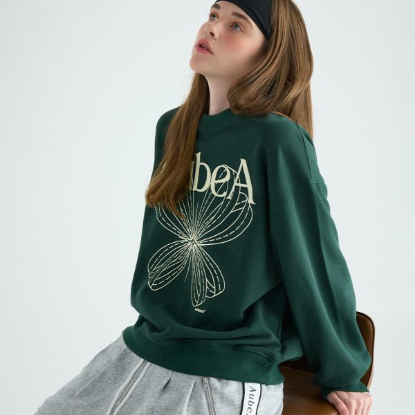 AubeA Star Ribbon Sweatshirt (4 colors)：圖片 9