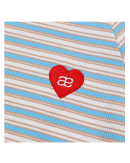 AUBEA STRIPE HEART TENSION T  (BLUE)